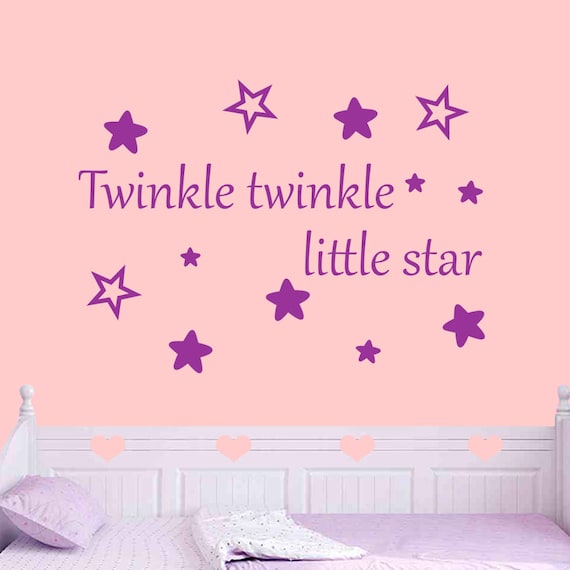 twinkle twinkle little star wall decal