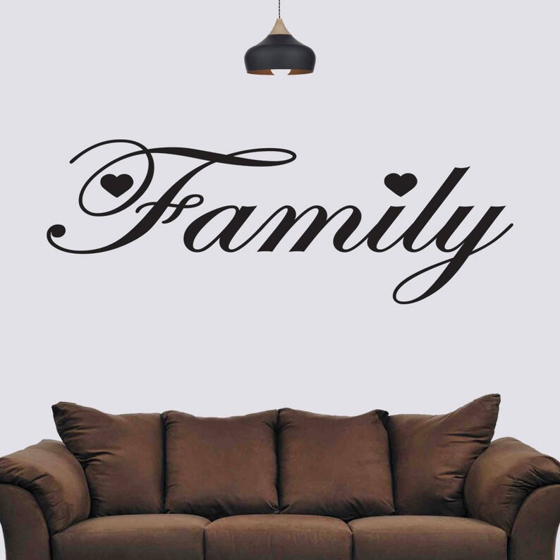 Family Word Wall Sticker Wall Art Wall Decal your wall Etsy