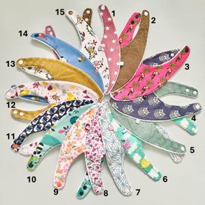 Bandana-Lätzchen/ Bambusschwamm/ Öko-Tex-Baumwolle/ Geschenkidee zur Geburt