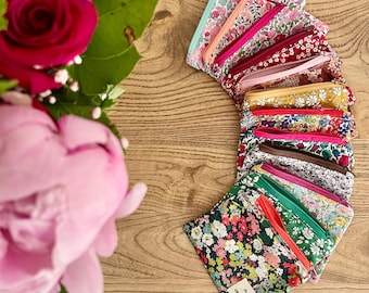 Liberty print coin purse/mini pouch, gift idea