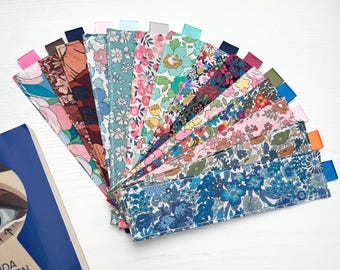 Marque page en tissu Liberty/ idée cadeau