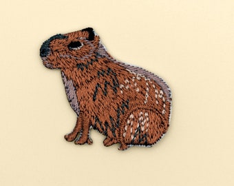 Iron-On Embroidery Patches - 16-teiliges Capybara Set