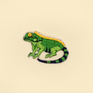 Écusson adhésif lézard/écusson animal/écusson autoadhésif/écusson décoratif/broderie à faire soi-même/appliqué brodé/motif appliqué/cadeau pour amoureux des animaux de compagnie