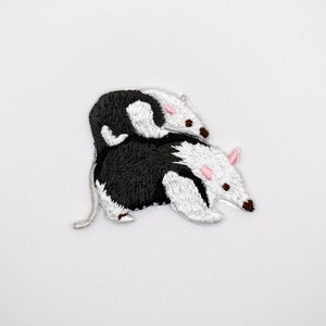 Stick-On AnteatersThe Southern TamanduaCarrying The Baby Patch/Animal Badge/DIY /Decorative Patch/Embroidered Applique/Anteater Lover Gift image 2