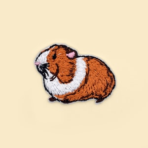 Iron-On Hamster Patch – Pet Animal Embroidered Applique for DIY Crafts & Hamster Lover