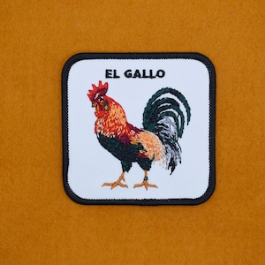 Iron-On The RoosterEl Gallo Patch/Animal Badge/Rooster Badge/Decorative Patch/DIY Embroidery/Embroidered Applique/Animal Lover Gift image 3