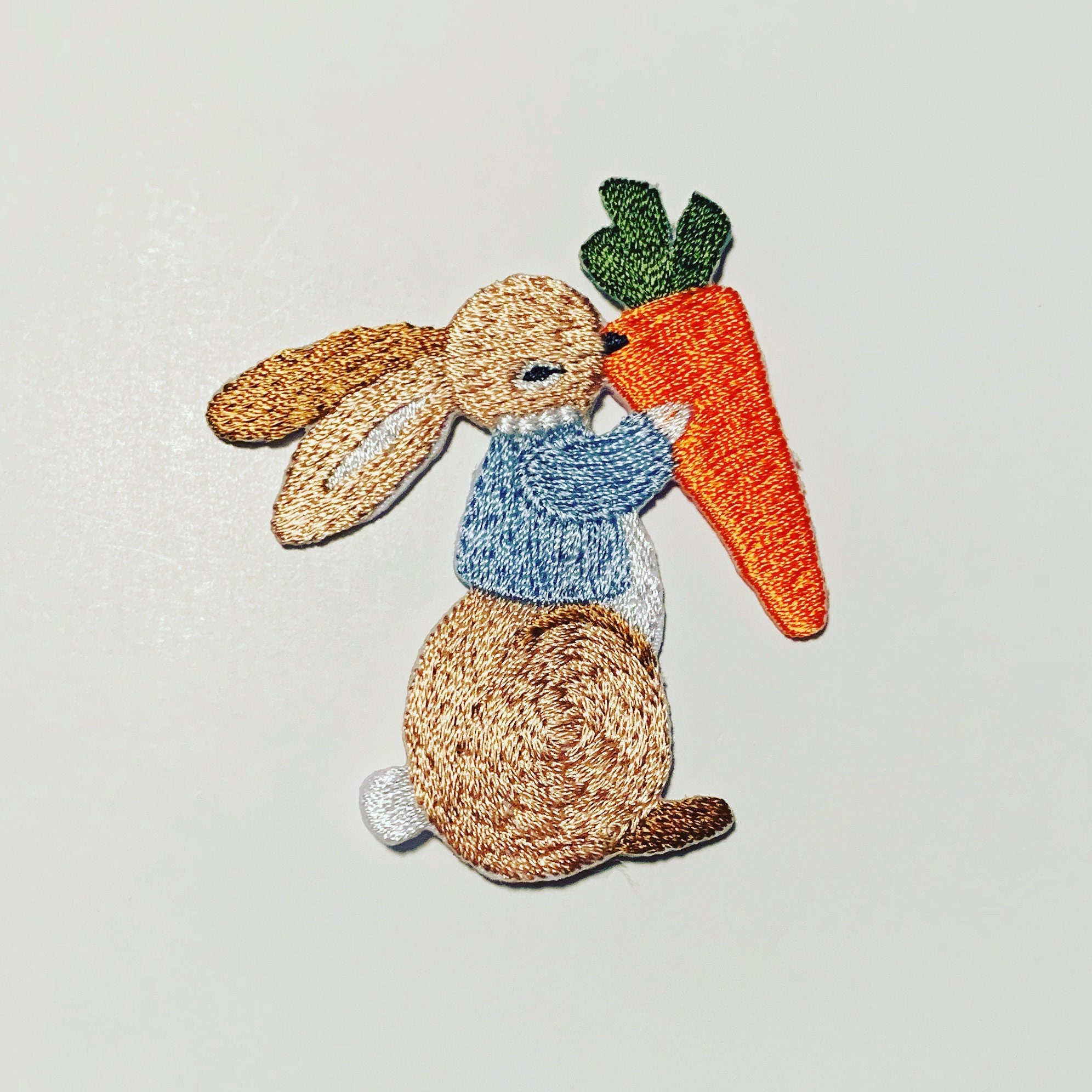 Large Rabbit Iron on Patch/bunny Badge/diy - Etsy