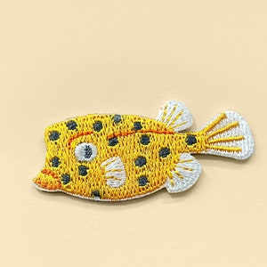 Iron-On Pufferfish Blowfish Patch/Fugu Fish Patch/Fugu Fish Lover Gift/Sealife Lover Gift/Pufferfish Lover Gift/Fish Lover Gift/Sealife image 1