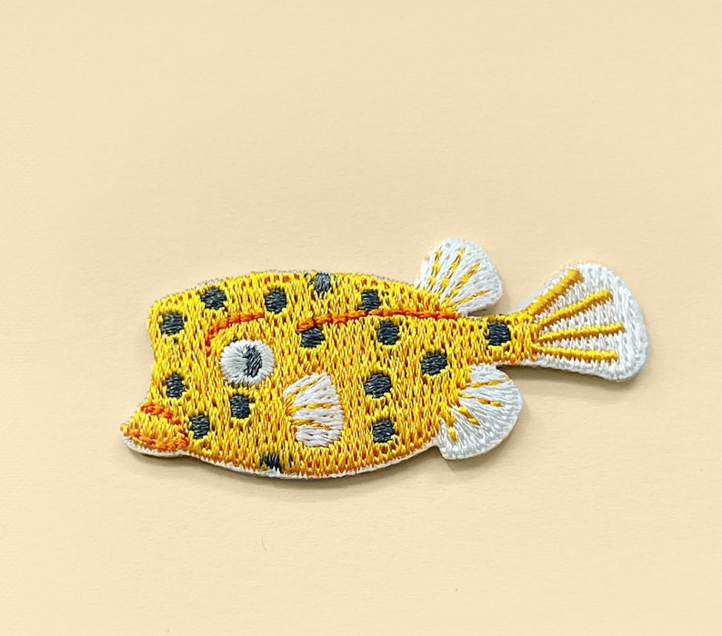 Iron-On Pufferfish Blowfish Patch/Fugu Fish Patch/Fugu Fish Lover Gift/Sealife Lover Gift/Pufferfish Lover Gift/Fish Lover Gift/Sealife image 1