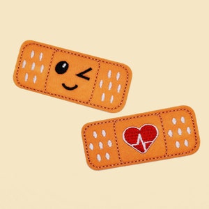 Leuke vingerpleister opstrijkbare patch/vingerpleister badge/gipspatch/decoratieve patch/DIY borduurwerk/applique motief/leuke patch/quirk patch