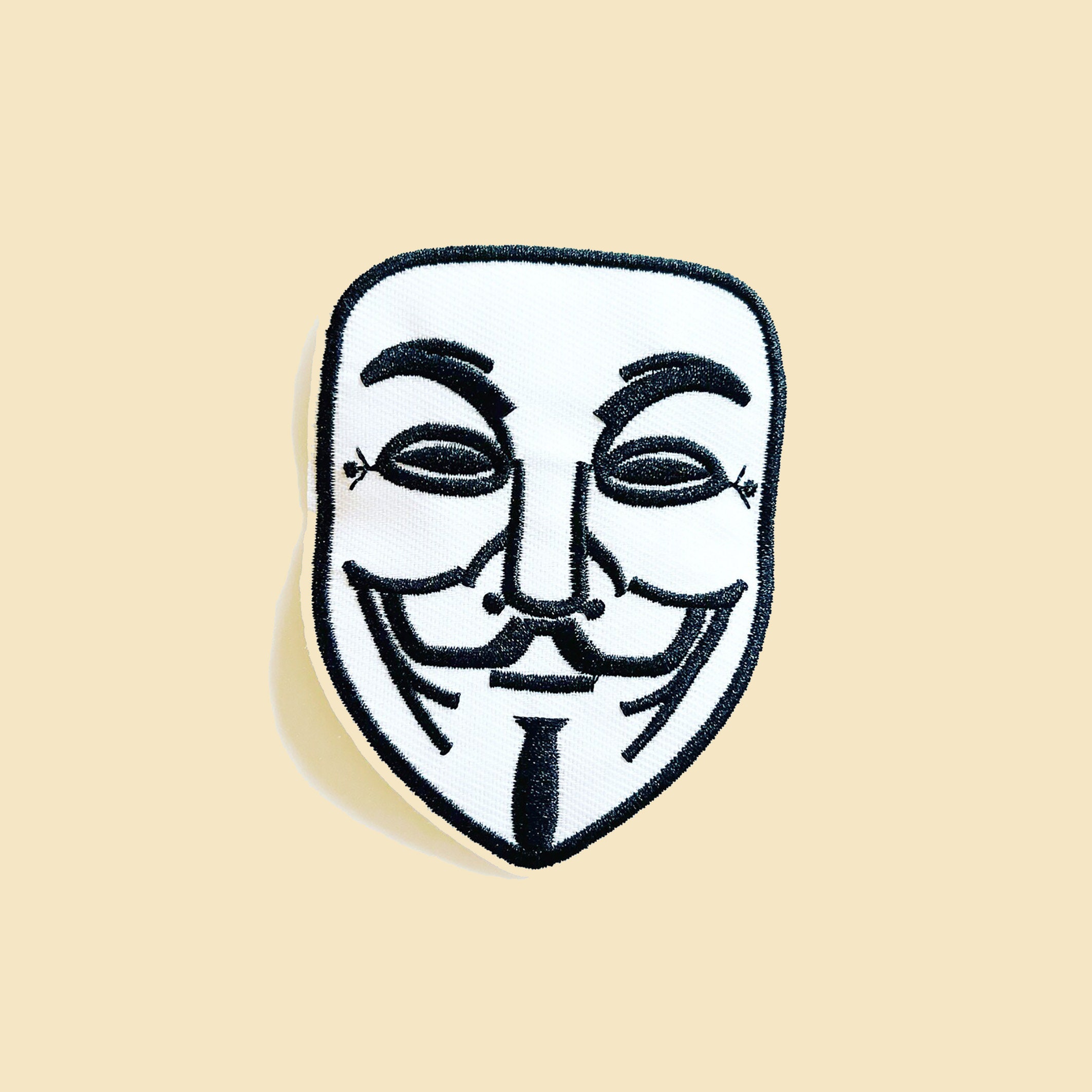 Download Iconic Anonymous Mask Outline | Wallpapers.com, image size:2126x2126
