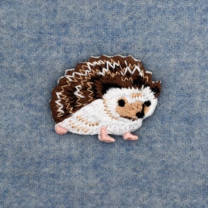 Écusson hérisson thermocollant/insigne animal de jardin/insigne hérisson/écusson décoratif/broderie bricolage/appliqués brodés/cadeau pour amoureux des animaux image 3