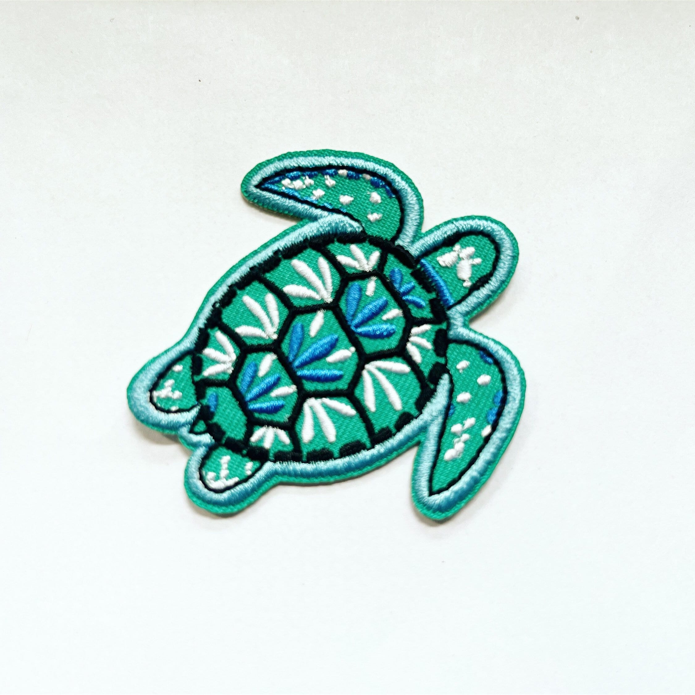 Turtle Patch Ricamato A Forma Di Tartaruga – Ferro Da Stiro O Da Cucire, Applicione Ricamato 6x7 Cm