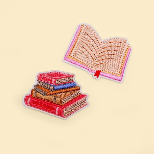 Écusson pour livres thermocollants/Écusson pour amoureux des livres/Cadeau pour rat de bibliothèque/Écusson de livres/Écusson de lecteurs/Fierté de rat de bibliothèque/Badge de culture pop/Badge de livre de lecture