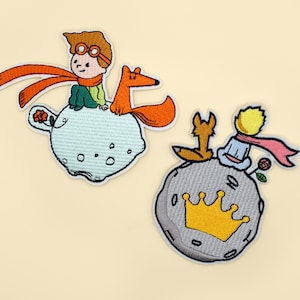 Grande toppa termoadesiva Il Piccolo Principe/distintivo Il Piccolo Principe/toppa decorativa/fai da te/applicazione ricamata/regalo per gli amanti del Piccolo Principe