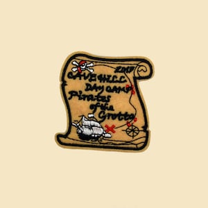 Écusson thermocollant de carte au trésor des pirates/Insigne de carte au trésor/Écusson pirate/Écusson décoratif/Broderie à faire soi-même/Motif appliqué/Cadeau pour amateur de pirates