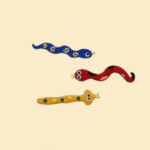 Stick-On Snake Patch/Snake Badge/Cartoon Animal Patch/Decorative Patch/DIY Embroidery/Embroidered Applique Motif/Snake Lover Gift