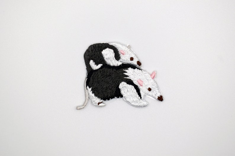 Stick-On AnteatersThe Southern TamanduaCarrying The Baby Patch/Animal Badge/DIY /Decorative Patch/Embroidered Applique/Anteater Lover Gift image 2