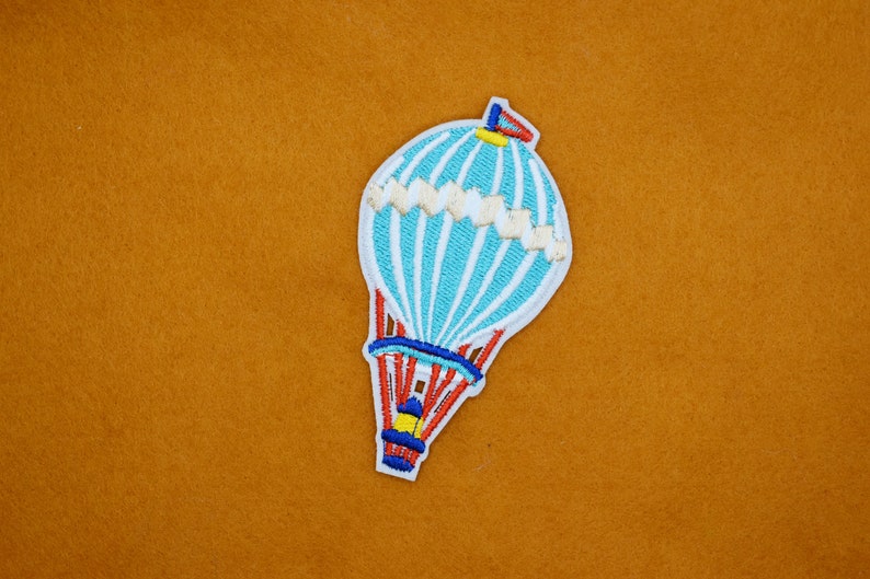 Colourful Hot Air Balloon Iron On Patch/Ballon Badge/DIY Embroidery/Decorative Patch/Embroidered Applique/Applique Motif/Chrismas Gift image 7