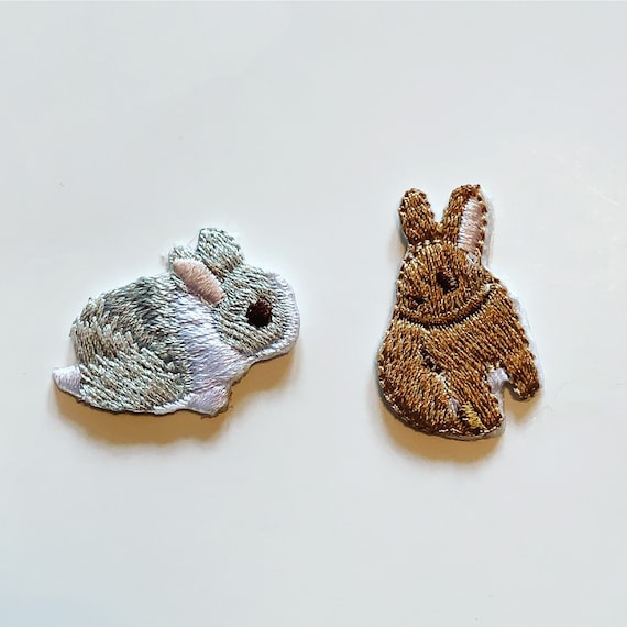 Iron on Rabbit Badge Iron on Rabbit Badge