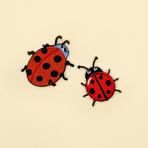 Stick-On Cute Ladybirds Patch/Ladybird Lover Gift/Ladybug Patch/Insect Lover Gift/Insect Badge/Bug Love Badge/Beetle Art/Cute Critters Patch