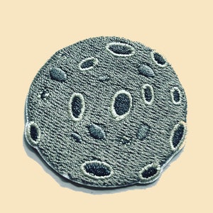 Stick-On Moon Patch/Realistic Moon Patch/Stick-On Patch/Moon Lover Gift/Space Lover Gift/Lunar Exploration Program Patch/NASA Lover Gift