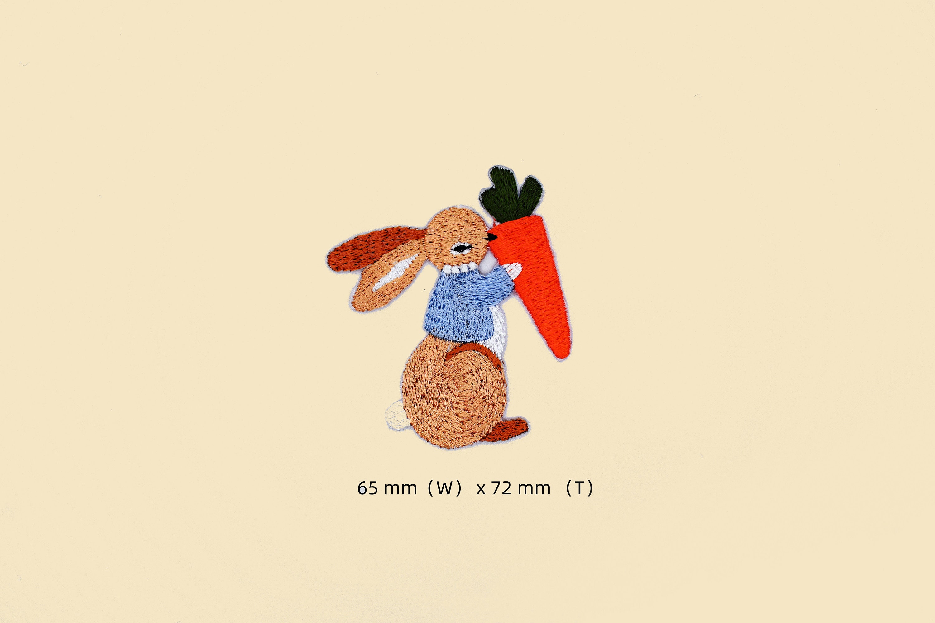 Large Rabbit iron on patch/bunny badge/DIY Embroidery/Decorative Patch/Embroidered Applique/Rabbit lover/Applique Motif/stickers