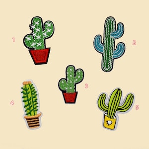 Kaktus Sammlung Bügelbild/Kaktus Liebhaber Geschenk/DIY Patch/Fun Patch/Applikation Patch/DIY Stickerei/Blumen Patch/Wüsten Garten Liebhaber