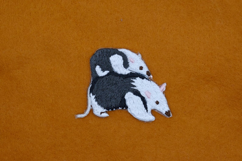 Stick-On AnteatersThe Southern TamanduaCarrying The Baby Patch/Animal Badge/DIY /Decorative Patch/Embroidered Applique/Anteater Lover Gift image 3