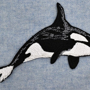 Iron-On Whales Patch/Nature Animal Badge/Whale Badge/Decorative Patch/DIY Embroidery/Embroidered Applique/Cute Patch/Sealife Lover Gift image 8