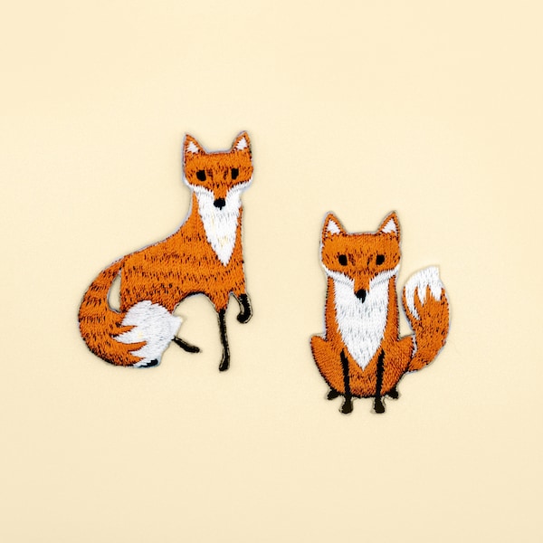 Cute Fox Iron-On Patch/Forest animal Badge/Fox Badge/Decorative Patch/DIY Embroidery/Embroidered Applique/Cute Patch/Animal Lover Gift