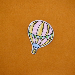 Colourful Hot Air Balloon Iron On Patch/Ballon Badge/DIY Embroidery/Decorative Patch/Embroidered Applique/Applique Motif/Chrismas Gift image 8