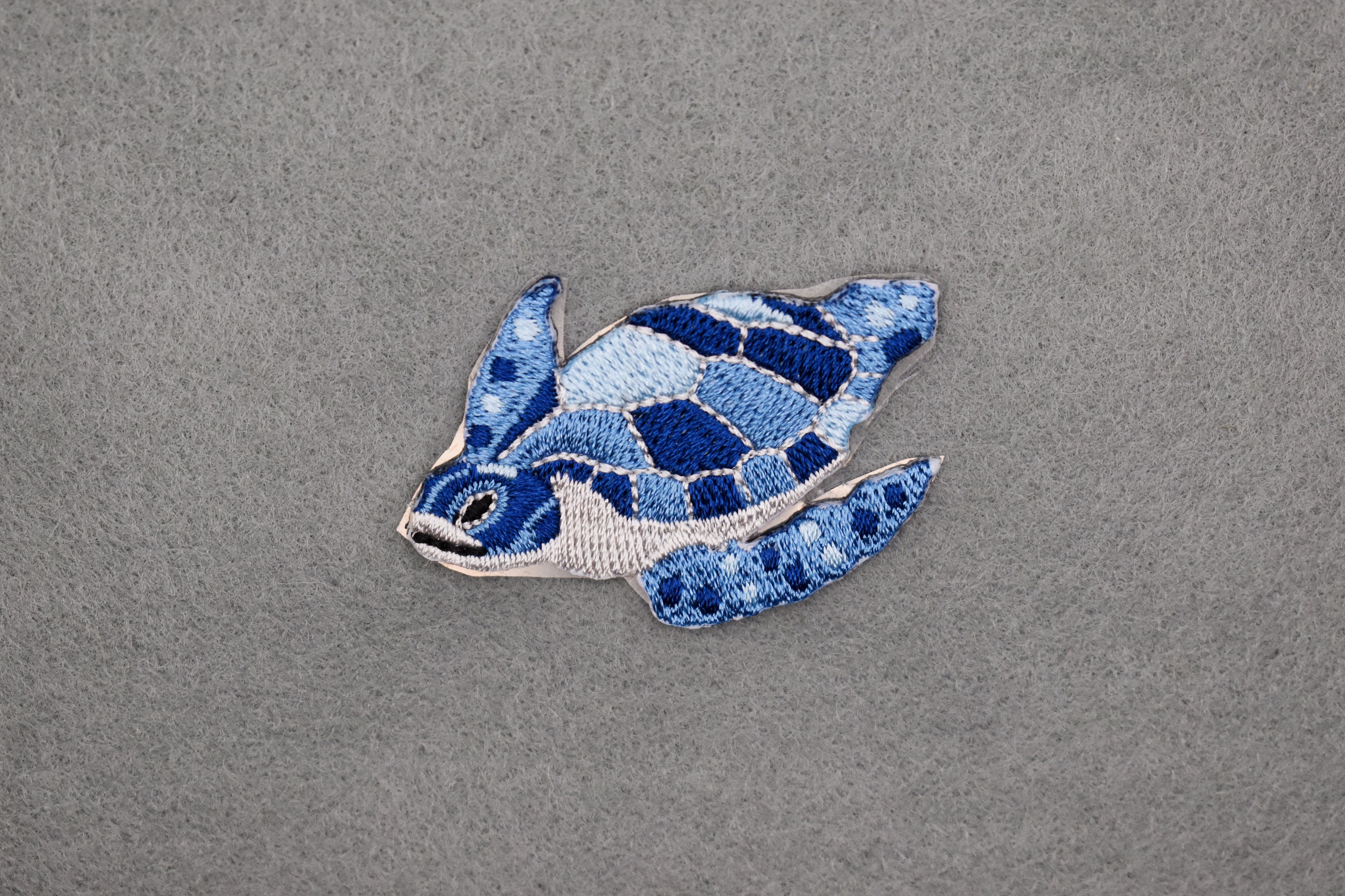 Stick-on Blue Sea Turtle Patch/turtle Badge/diy Embroidery/decorative ...