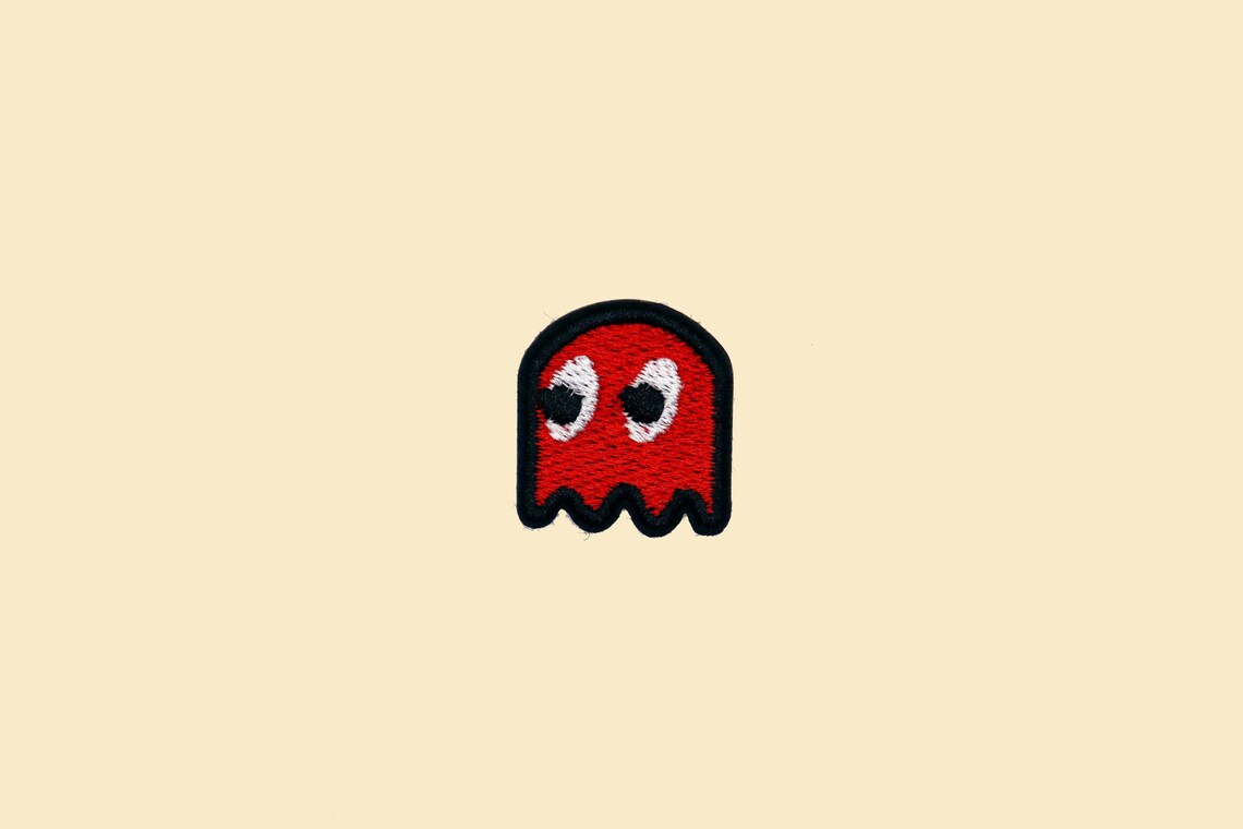 Stick-on Mini Arcade Game Patch – Pac-man Embroidered Applique for DIY ...