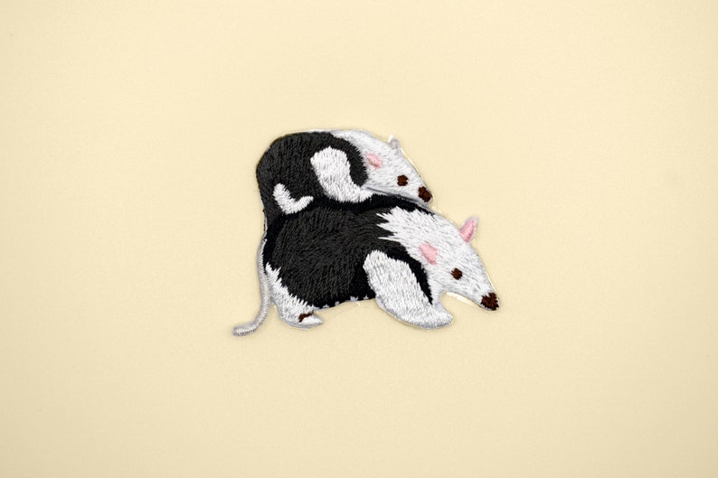 Stick-On AnteatersThe Southern TamanduaCarrying The Baby Patch/Animal Badge/DIY /Decorative Patch/Embroidered Applique/Anteater Lover Gift image 1