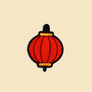 Toppa termoadesiva per lanterna festival/distintivo asiatico/ricamo fai da te/toppa decorativa/applique ricamata/motivo applique/regalo per amante della lanterna