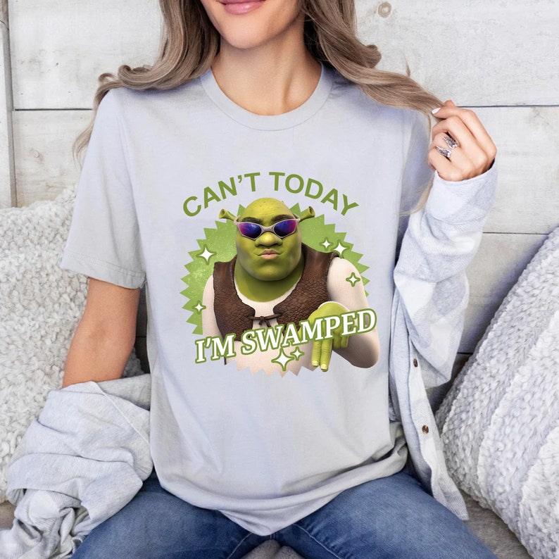 Can't Today I'm Swamped Png, Funny Trending Tee, Cant Today Im Swamped ...