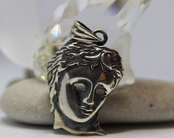 Armenian Jewelry,  Handmade Silver Sterling Mask ,Brooch, Pendant ,Armenian goddess Anahit , Armenian Designer ,Anahit (Armenian: Անահիտ)