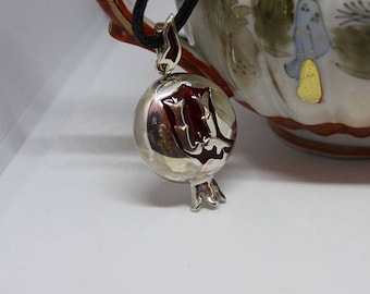 Pomegranate Pendant, Armenian Necklace,Armenian Name ,Armenian Alphabet Necklace, Armenian Letter Necklace, Initials Jewelry,Gift for Her