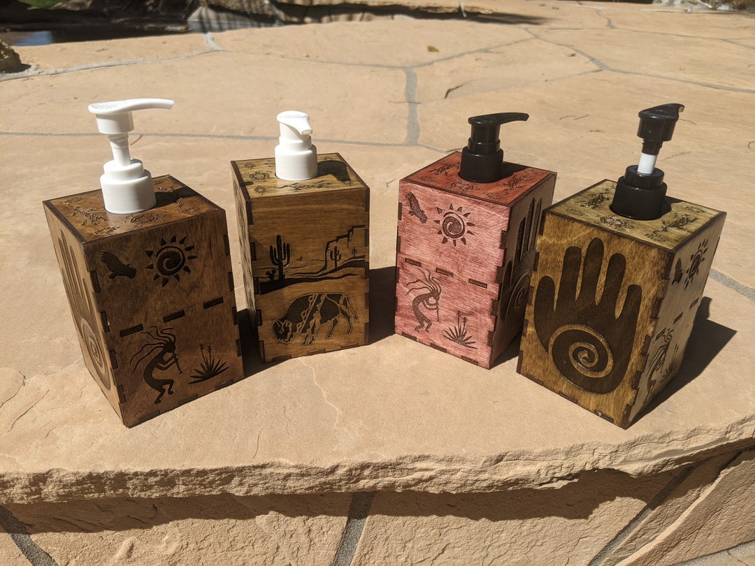 Kokopelli Southwest Styled Hand Soap Dispenser Etsy