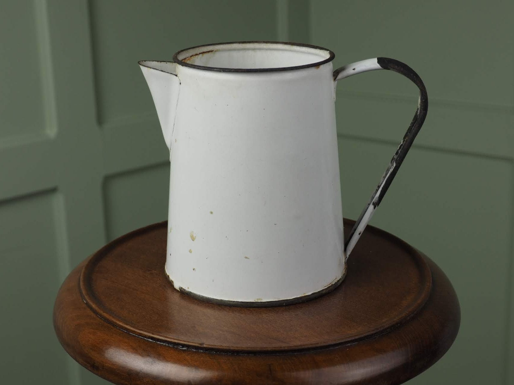 Antique Enamel Milk Jug Etsy