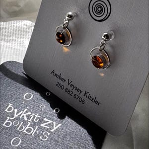 petite amber and sterling silver, custom made to your specifications.