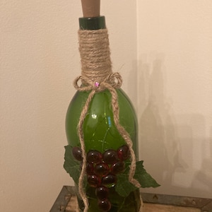 decorative light up wine bottle