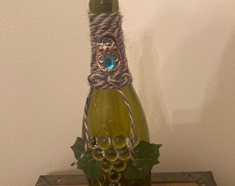 decorative light up wine bottle