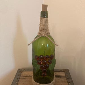 decorative light up wine bottle
