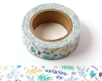 Colorful Leaf Washi Tape | 15 mm X 10 m