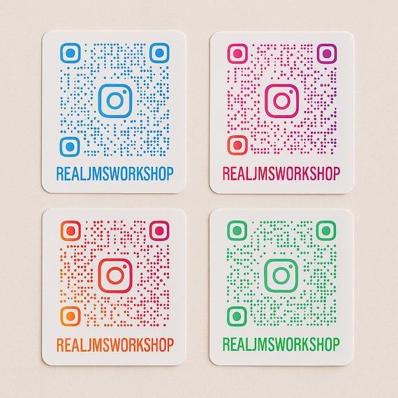 QR Code Stickers for Small Business Packaging, Custom Website & Instagram Labels