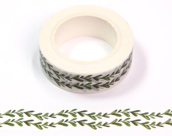 Green Leaf Washi Tape | 15 mm X 10 m