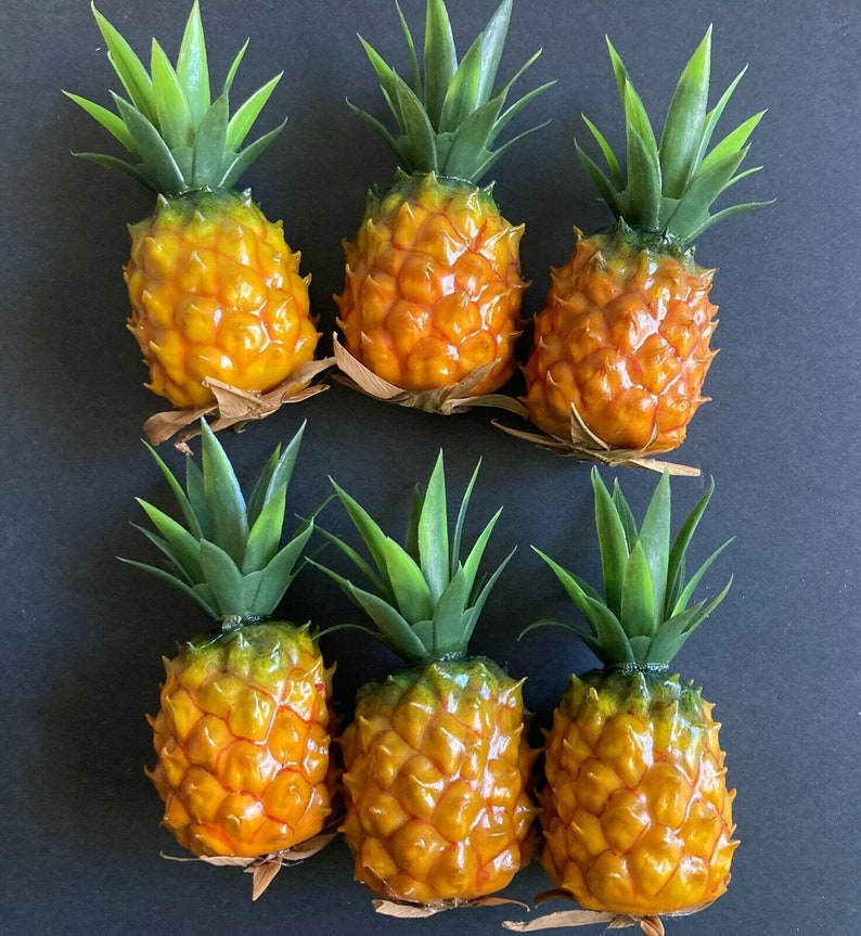 Miniature Pineapples Silk Flowers Wreath Supplies Etsy