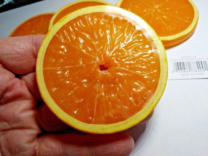 Artificial Orange Slices Fake foods Vegetables staging foods and fruit